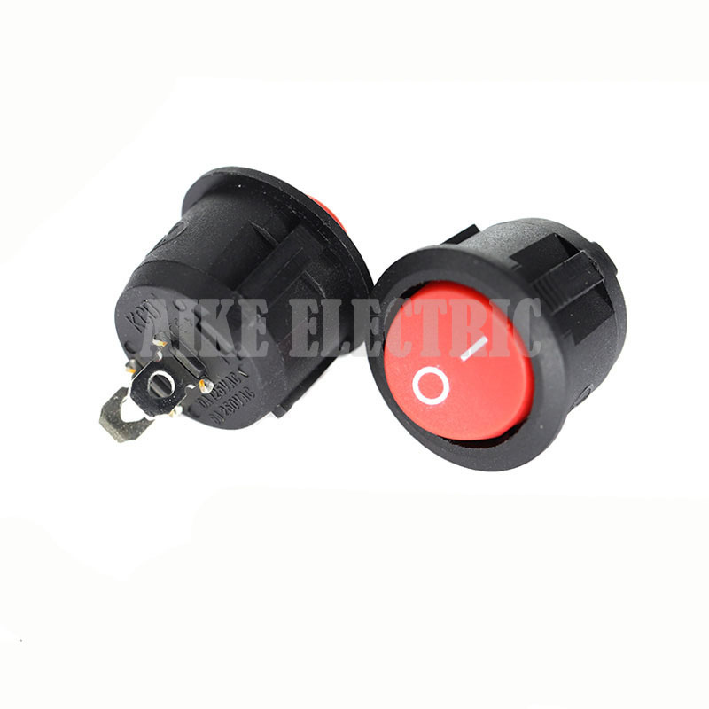 KCD1-200 2 power switch high current on-off red round button switch 