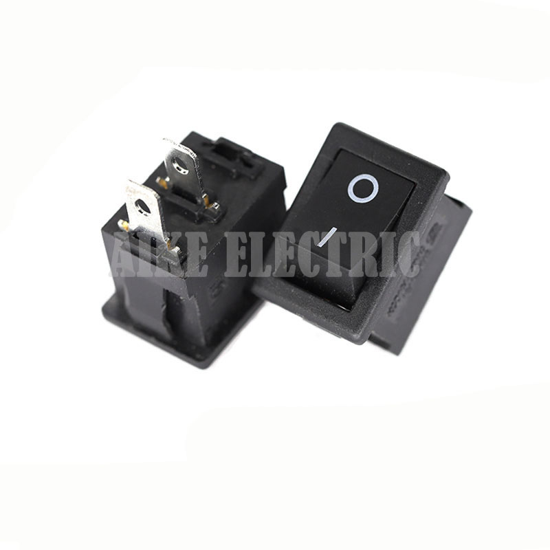 KCD1-11 10x15mm 6A 250V power switch 2-pin black Rocker switch