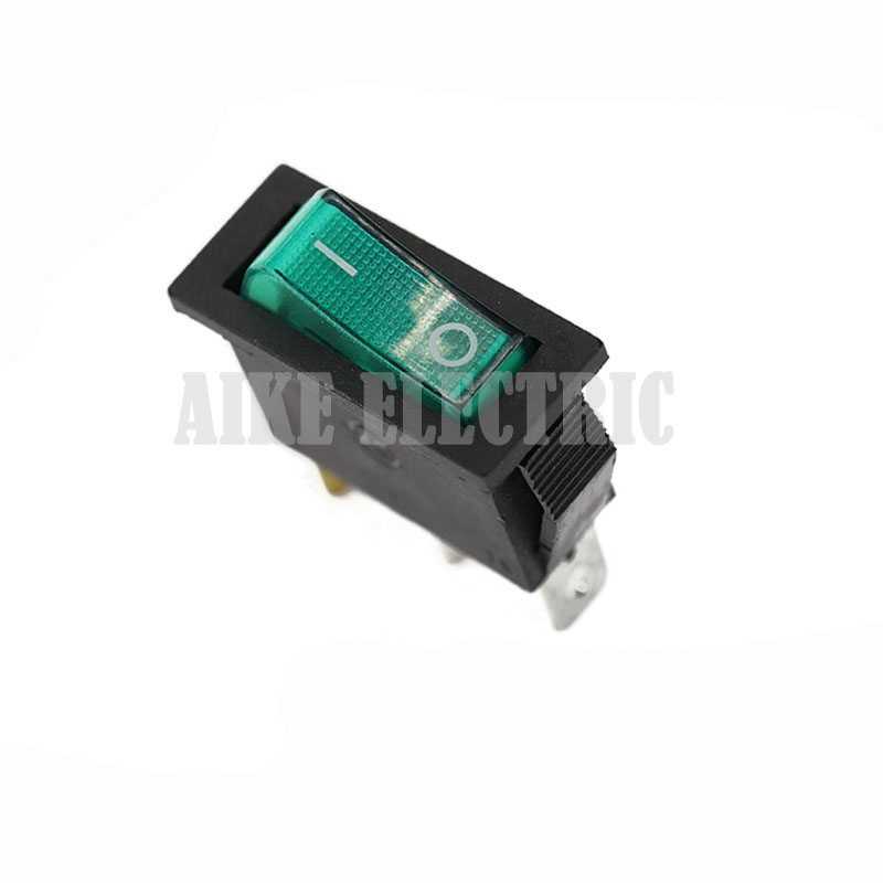 KCD1-113A 3-pin 2-gear green high current power switch 