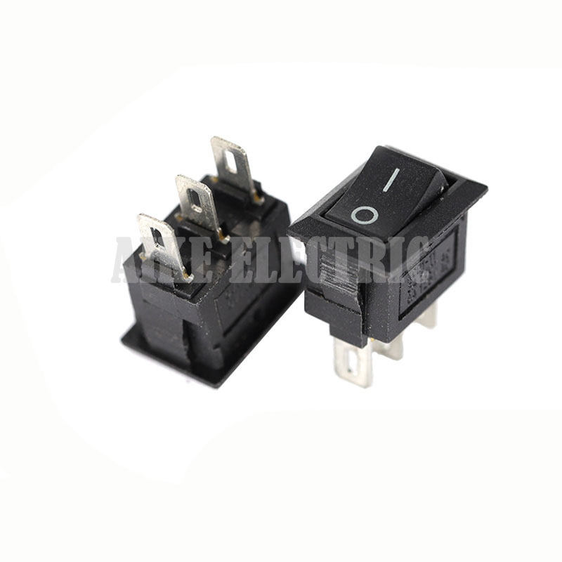  KCD1-13 2nd gear high current ON-OFF electrical switch black button 10A switch