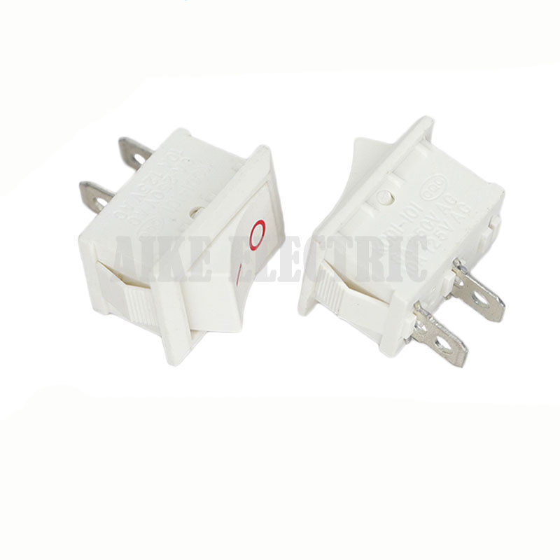 KCD1-101-WH KCD1 ship type switch 10  15 White 2 gear power switch all copper 
